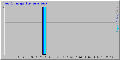 Hourly usage for June 2017
